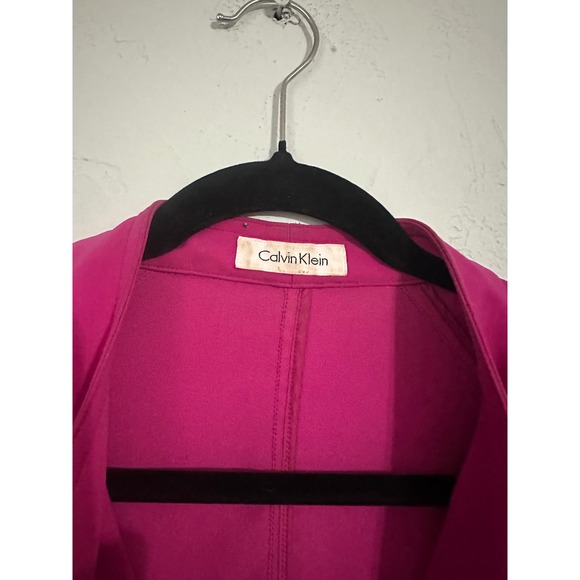 Calvin Klein Women Pink Asymmetrical Zip‎ Moto Jacket - Picture 2 of 8